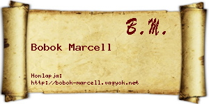 Bobok Marcell névjegykártya