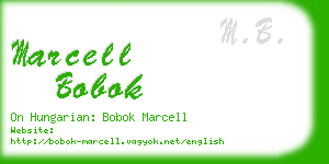 marcell bobok business card